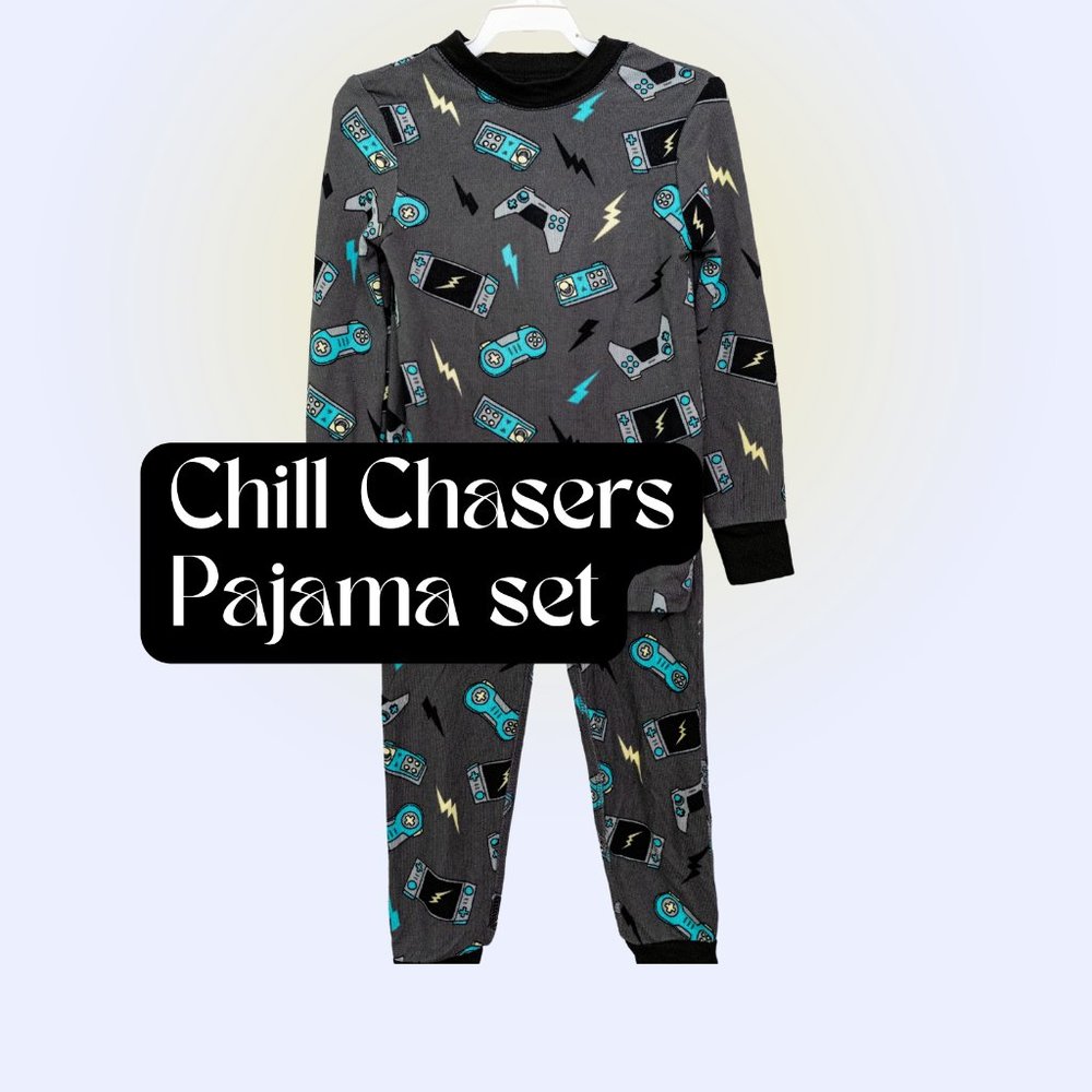 CHILL CHASERS Gaming Pajama Set | New Without Tags